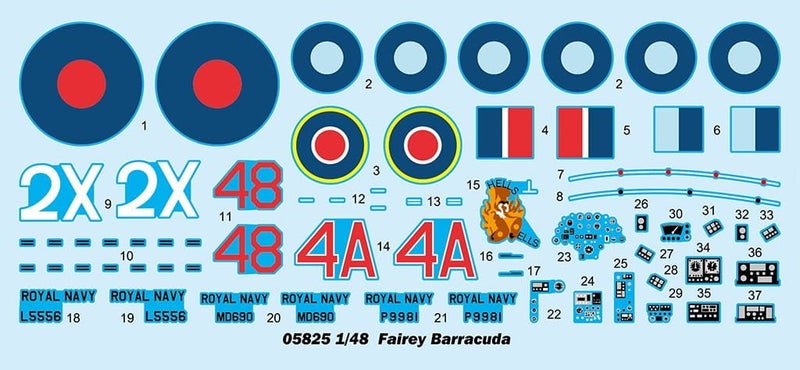 Trumpeter 1:48 Scale Fairey Barracuda Mk.II 05825 Plastic Model Kit64532401979267112