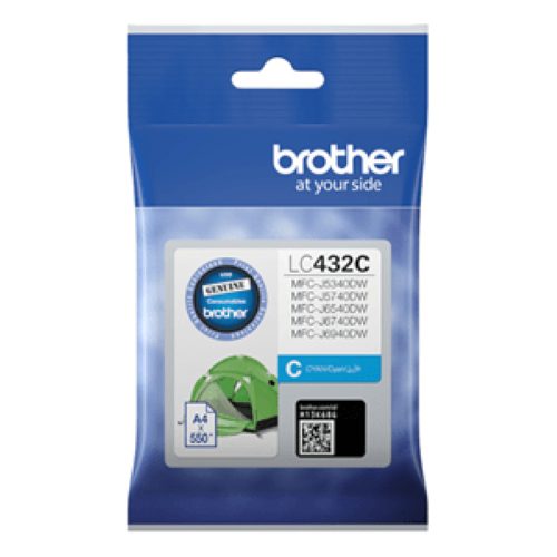 Brother LC432 Original Cyan Ink Cartridge Carousel 1