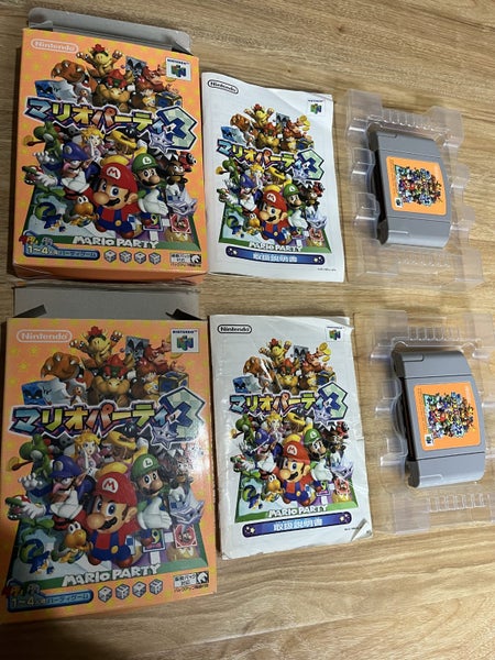 N64 - supermario party 1,2,3,3 + tennis - boxed games Carousel 2