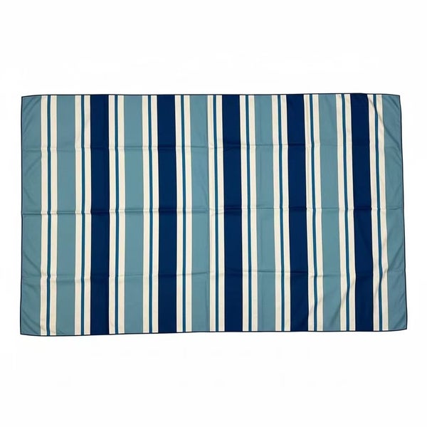 Oversized Navy Stripe Quick-Dry Beach Towel – 90x190cm Sand-Free Carousel 2
