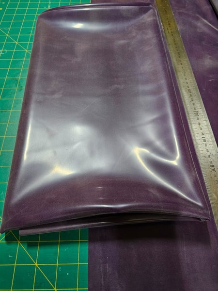 LATEX x 3 METRES .50mm PREMIUM DAMSON PURPLE SHEETING UK FASHION COSPLAY #017 Carousel 1