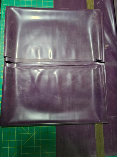 LATEX x 3 METRES .50mm PREMIUM DAMSON PURPLE SHEETING UK FASHION COSPLAY #017 Carousel 4