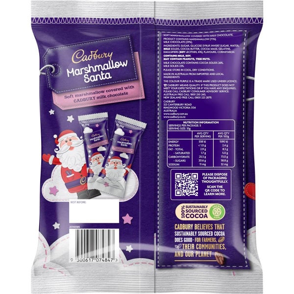 Cadbury Marshmallow Chocolate Santa Christmas 5 Piece Pack Carousel 2