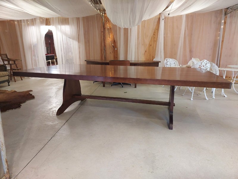 Boardroom Table and 12 Leather Chairs Carousel 1