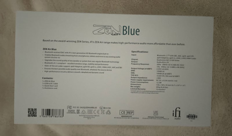 ifi Zen Air Blue HD Bluetooth DAC Carousel 5