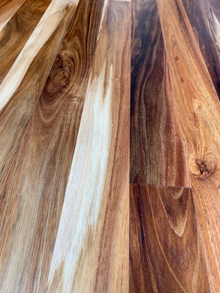 NZ grown Hardwood Flooring. Solid timber. Clear colour blackwood. 84*19 Carousel 2