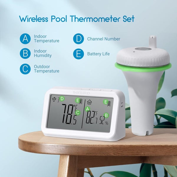 INKBIRD Wireless Floating Pool Thermometer + IBS-M2 Wi-Fi Gateway Carousel 7