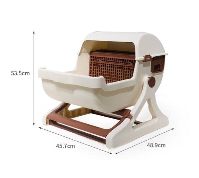 Cat Litter Box Semi Automatic Carousel 2