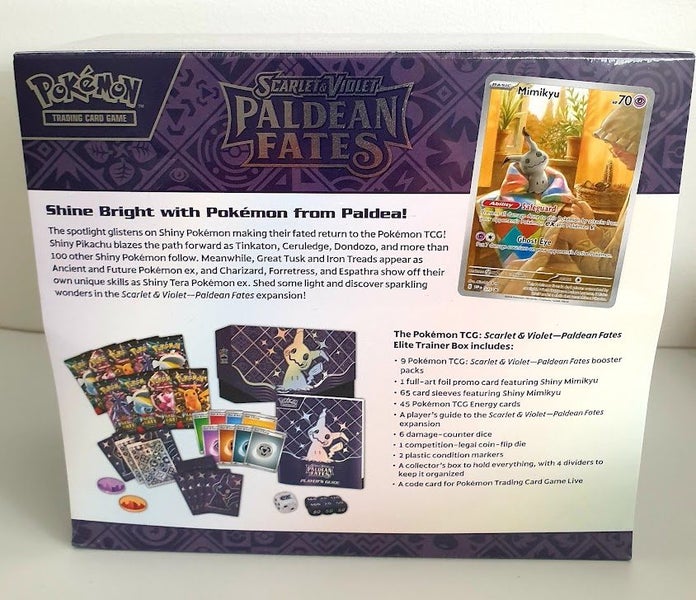 POKEMON TCG 2024 Paldean Fates Elite Trainer Box (NEW/SEALED) **$1 RESERVE** Carousel 4