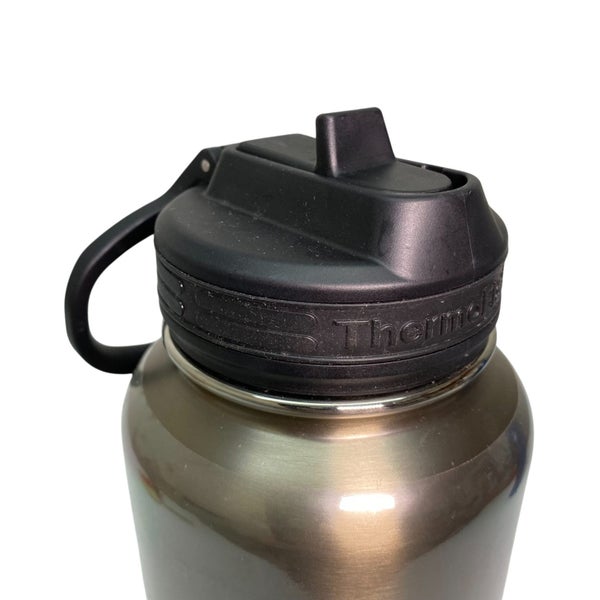 Thermoflask 1.2L Insulated Metallic Bottle with Straw Lid - Black Carousel 2