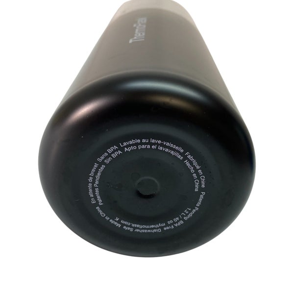 Thermoflask 1.2L Insulated Metallic Bottle with Straw Lid - Black Carousel 3