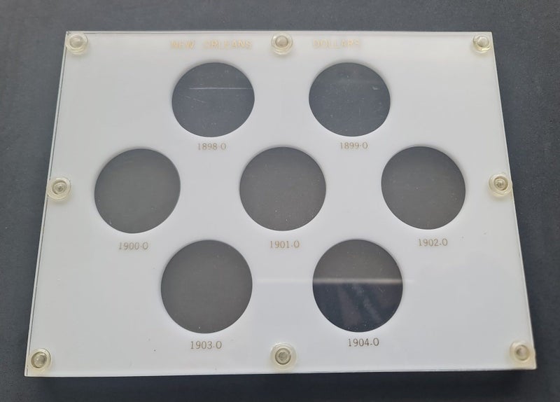 Vintage United States New Orleans Silver Dollars Holder Capital Plastics Carousel 2