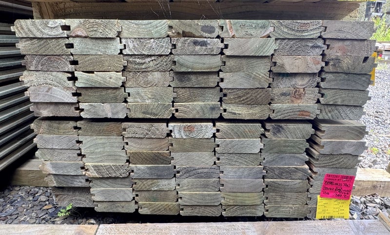 PINE, TG&V RETAINING, No2, 135 x 42mm, H4 TREATED - 382.2m - TBT2261 Carousel 2