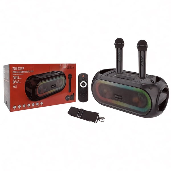 Bluetooth Speaker with 2 Wireless Microphones – Karaoke & Party Ready Carousel 5