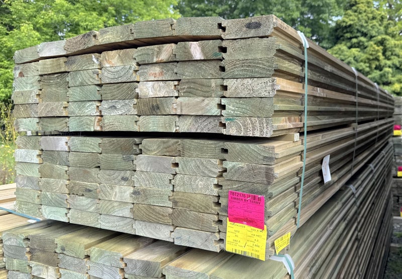 PINE, TG&V RETAINING, No2, 135 x 42mm, H4 TREATED - 382.2m - TBT2176 Carousel 1