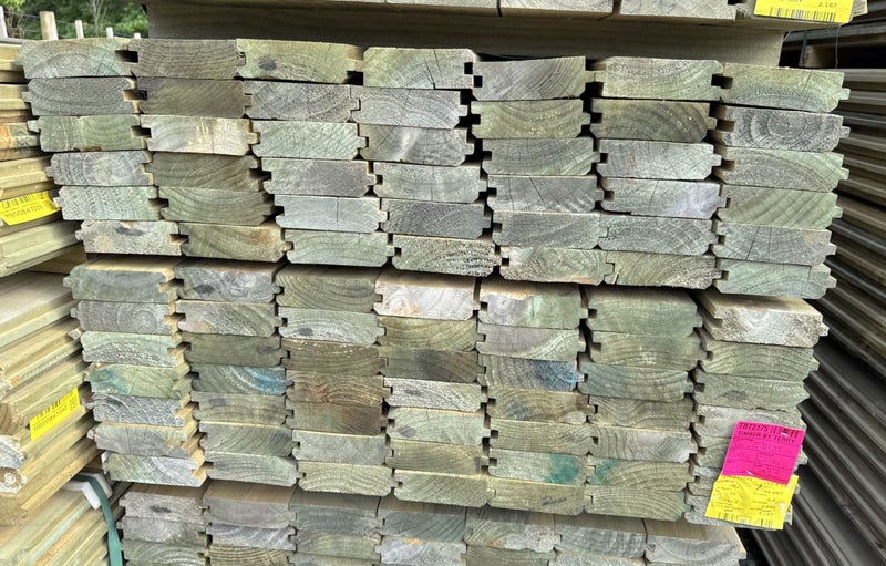 PINE, TG&V RETAINING, No2, 135 x 42mm, H4 TREATED - 382.2m - TBT2175 Carousel 2