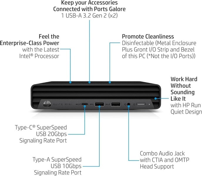 HP Elite Mini 800 G9 i5 12500T 16GB 256GB W11 Pro Carousel 2