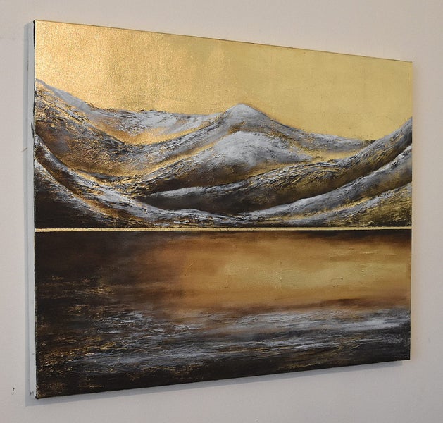 WANAKA GOLDEN LIGHT - GOLD LEAF - EXTRA LARGE Carousel 14