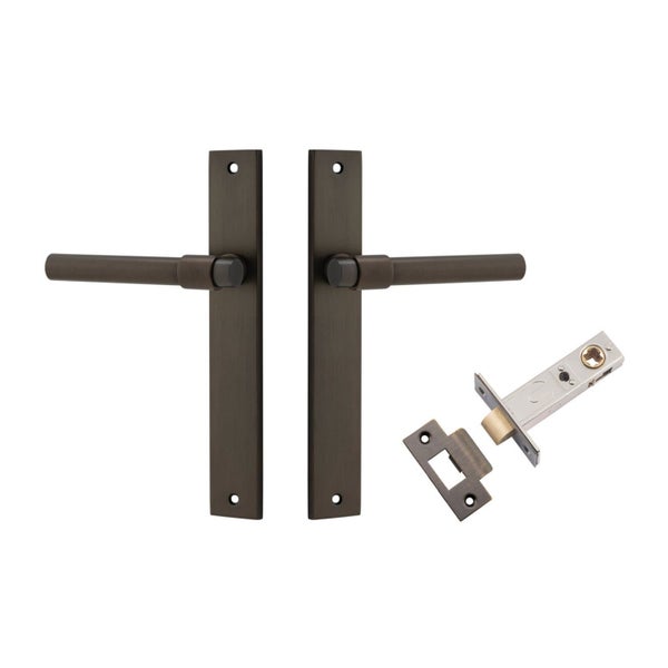 Iver Helsinki Door Lever Handle on Rectangular Backplate Passage Kit - Availa... Carousel 1