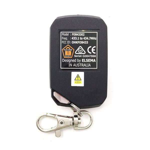 Elsema Pentafob 2 Button Orange FOB43302 Genuine Remote Carousel 2