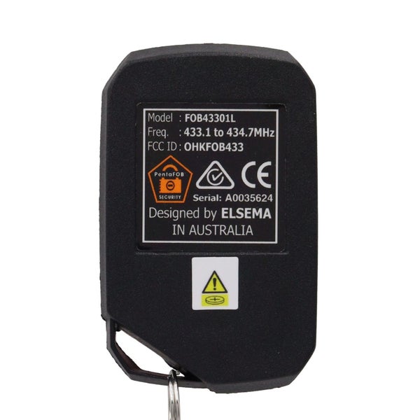 Genuine Elsema Pentafob Remote - Red 1 Button Large Carousel 2