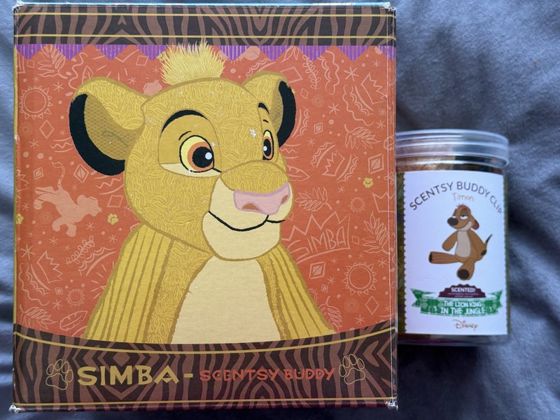 Scentsy Simba Buddy & Timon Buddy Clip Carousel 1