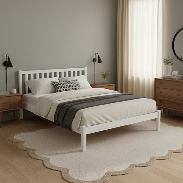 Queen Wooden Bed Carousel 1