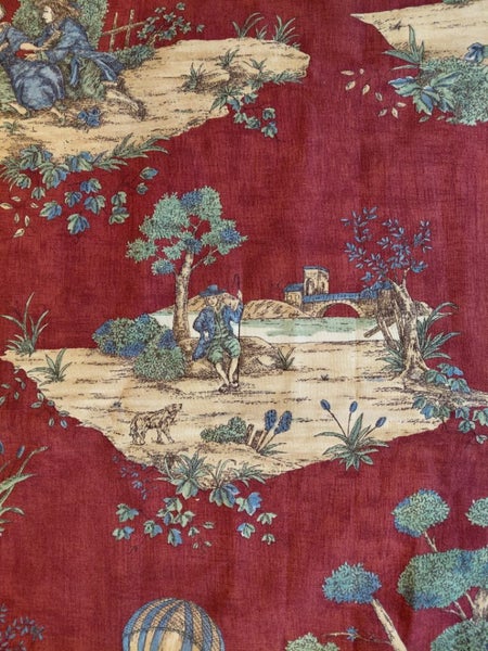 S.A. MAXWELL Toile Furnishing Fabric - 140cm wide x 220cm long Carousel 1