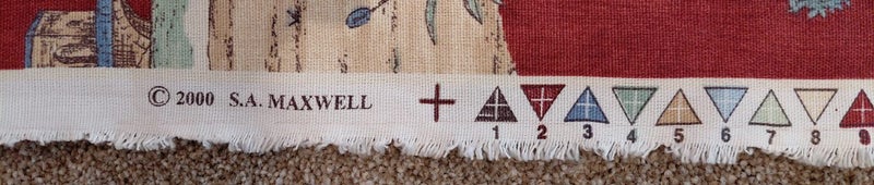 S.A. MAXWELL Toile Furnishing Fabric - 140cm wide x 220cm long Carousel 6