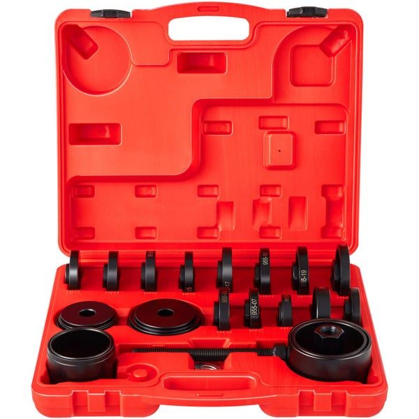 23 PCs Front Wheel Drive Bearing Removal Adapter Puller Pulley Tool Kit W/Case Carousel 1