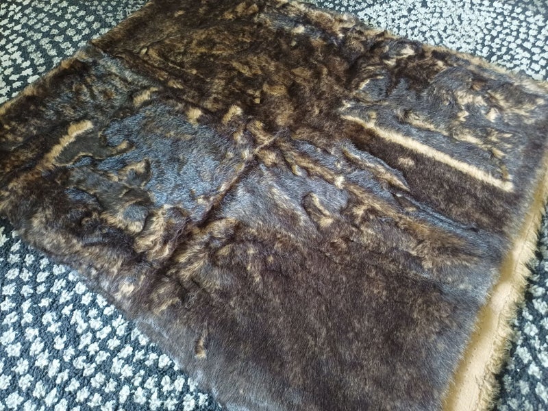 Faux fur - teddy bear/ soft toy making material / brown/tan Carousel 1