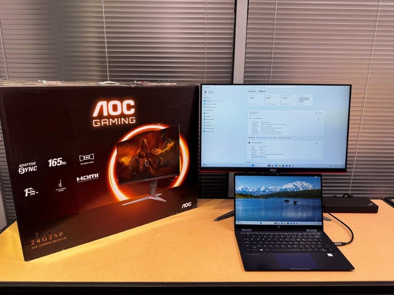 HP Elite Touchscreen Laptop + Gaming Monitor + USB-C Dock (Windows 11 Pro)64542407953026110