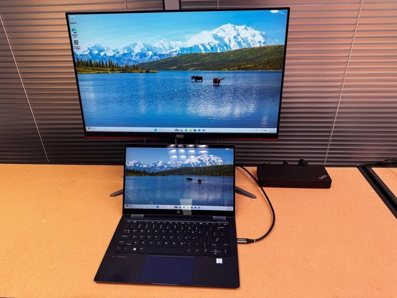 HP Elite Touchscreen Laptop + Gaming Monitor + USB-C Dock (Windows 11 Pro)64542407953026111