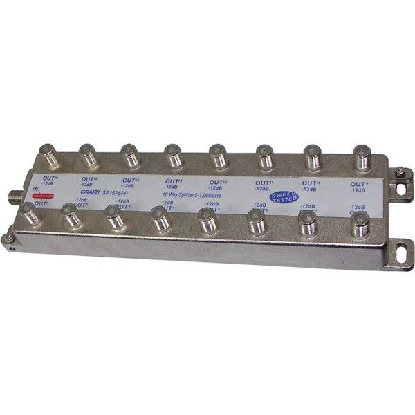 AERIAL INDUSTRIES 16 Way F Splitter Free To Air 1 X Dc Power Pass Carousel 1