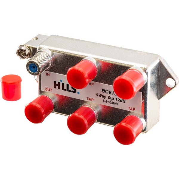 HILLS 4 Way F-Type Tap 12Db 5-860Mhz Foxtel Approved F30738 Carousel 1