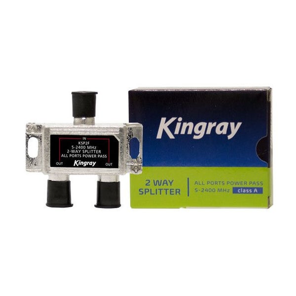 KINGRAY 2 Way F-Type Splitter Foxtel Approved F30950 Carousel 1