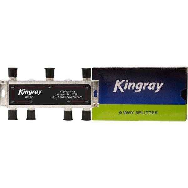 KINGRAY 6 Way F-Type Splitter Foxtel Approved F30964 Carousel 1