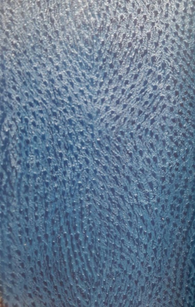 Leather Half Cow Hide Blue Embossed print Carousel 4