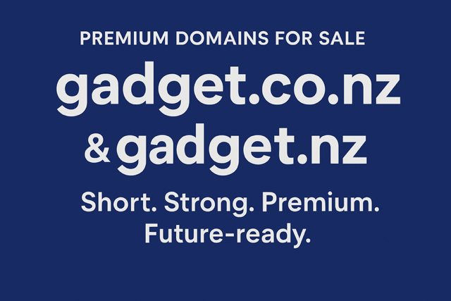 Gadget Domain Names for Sale – gadget.co.nz & gadget.nz – Carousel 1