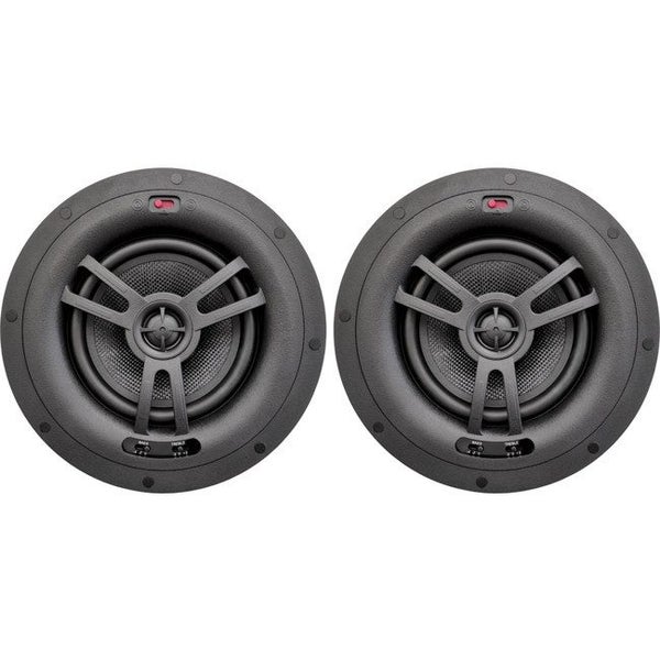 EARTHQUAKE 6.5" Edgeless Ceiling Speakers Pr One Hander Ez Mount Shallow Carousel 1
