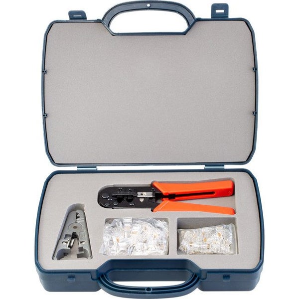 HANLONG Modular Crimping Tool Kit Crimper Stripper And Plugs Carousel 1