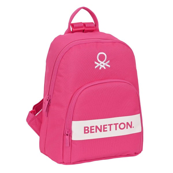Casual Backpack By Benetton Raspberry Fuchsia 13 L Carousel 1
