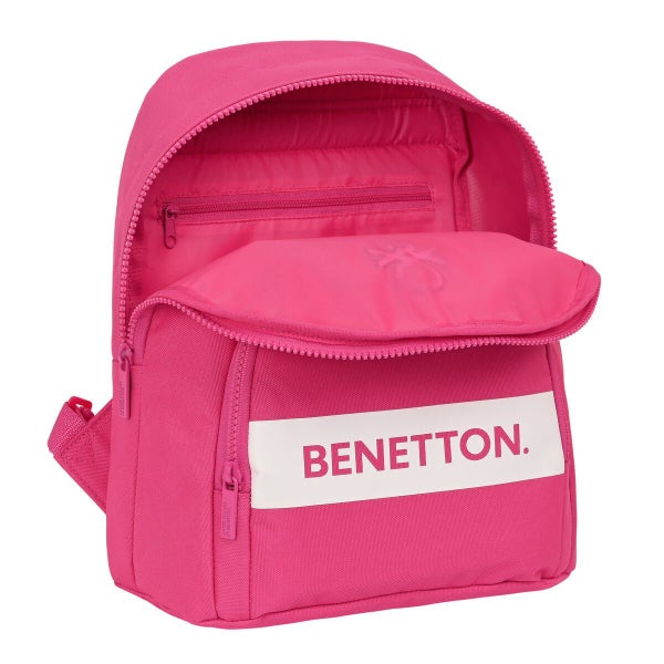 Casual Backpack By Benetton Raspberry Fuchsia 13 L Carousel 2