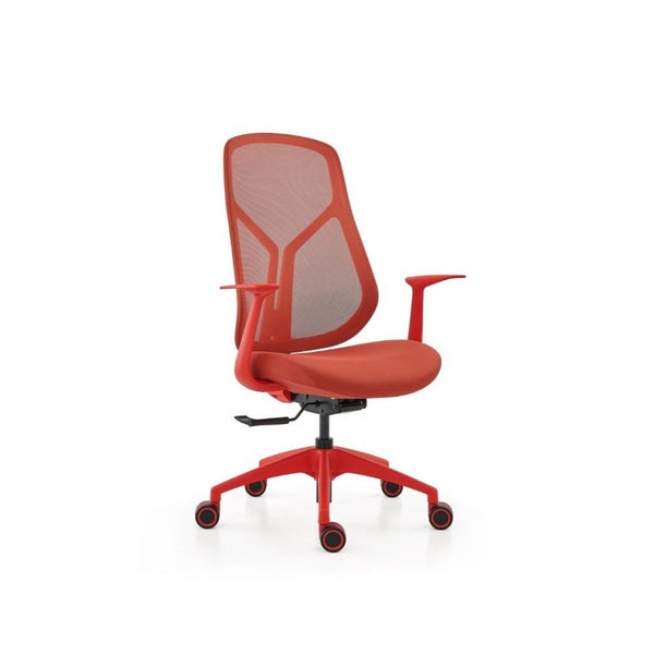 Mobel Yara Mesh Back Office Chair - Red or Light Blue Carousel 1