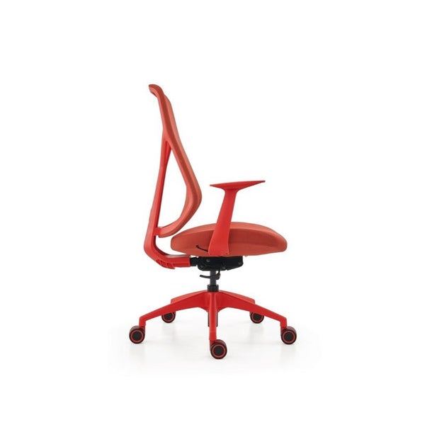 Mobel Yara Mesh Back Office Chair - Red or Light Blue Carousel 2