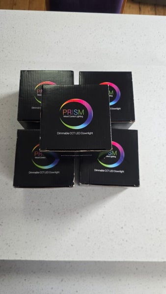 90mm Cut-out Dimmable CCT LED Down Lights x5 Carousel 2