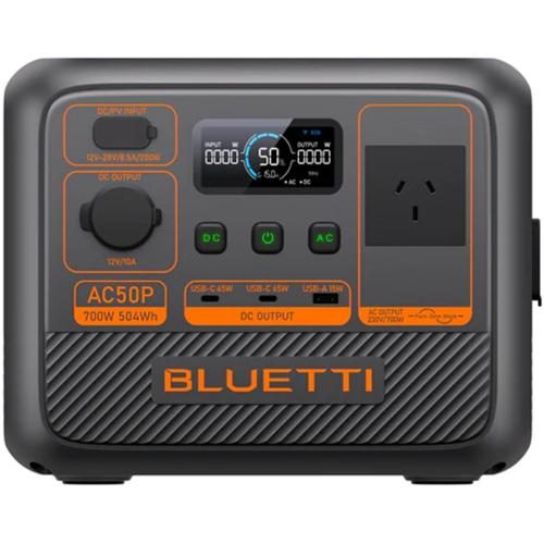 Bluetti AC50P Portable Power Station 504WH 1* AC 700W, 2* USB-C 65W, 1* USB-A Carousel 1
