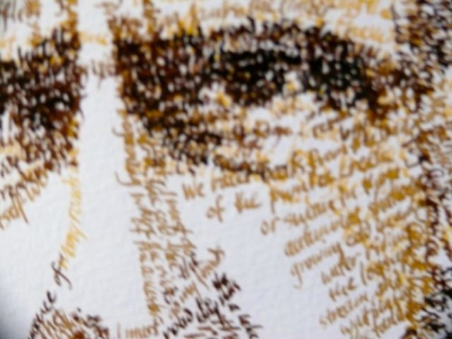 Calligraphic Art Work ORIGINAL Carousel 5