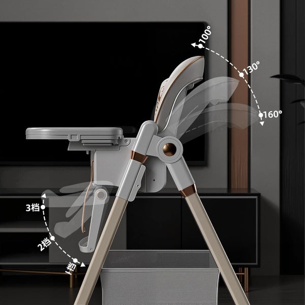 Foldable Baby High Chair Carousel 8