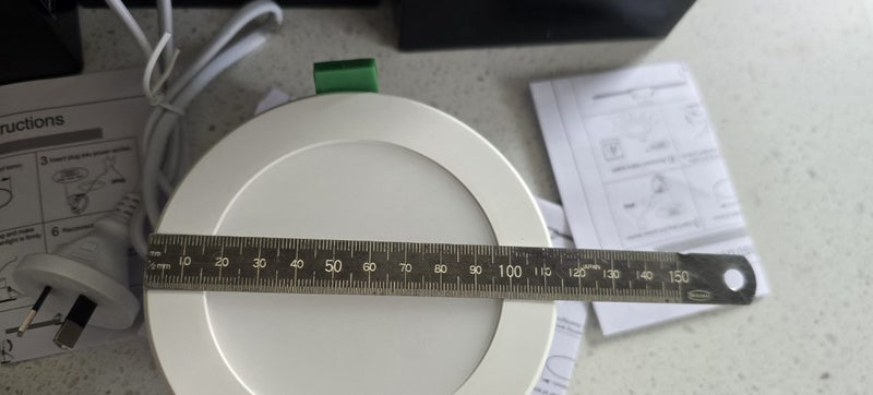 90mm Cut-out Dimmable CCT LED Down Lights x5 Carousel 9